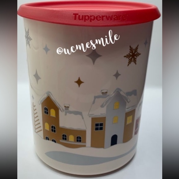 Tupperware Christmas Village Canister Set - Picture 2 of 8